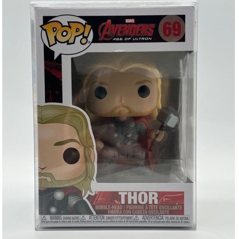 Funko‎ Pop Marvel Avengers Age of Ultron Thor #69 Vinyl Figure in Pop Protector